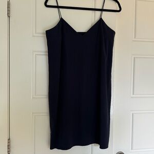 Navy blue shift dress